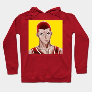 the talented sakuragi ecopop basketball player art portrait Hoodie